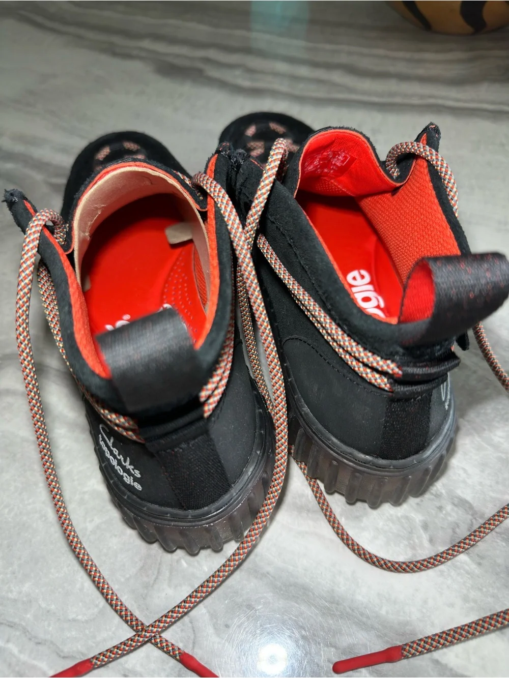 Topologie x Clarks Torhill Hi Interest Black Climbing Chukka Boots
